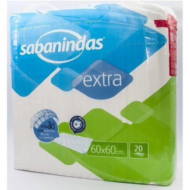 Sabanindas Protector Extra 60x60, 20 Uds. Indas
