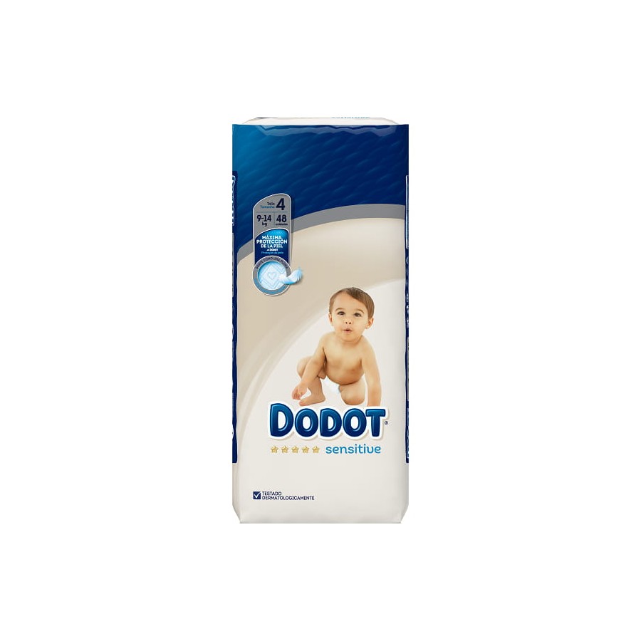Dodot Dodot Toallitas húmedas para bebé sin perfume dodot Sensitive 4 x 54  uds