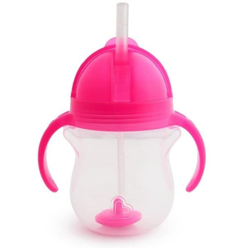 Tasa Antigoteo con Pajita Flexible y Contrapesada.  Munchkin