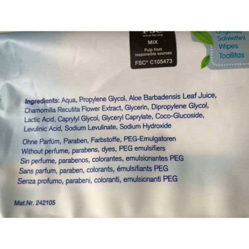 Toallitas Húmedas Ecológicas Pingo.  Paquete 80 Uds.