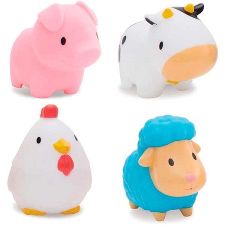 Juguete de baño lanzachorros “animalitos de la granja”.  Munchkin