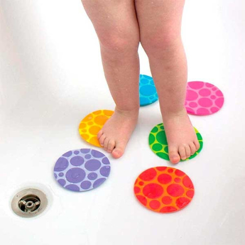Mini alfombras antideslizantes para bañera White Hot®.  Munchkin