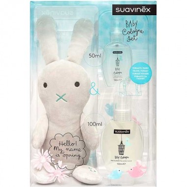 Set de conejito + baby cologne (100ml y 50 ml). Suavinex
