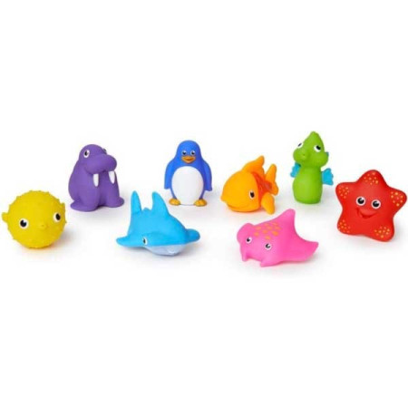 Juguetes de Baño “Animalitos Marinos Lanzachorros” 8 Uds.  Munchkin