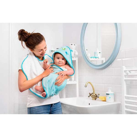 Capa de Baño “Babyhug” azul. Suavinex