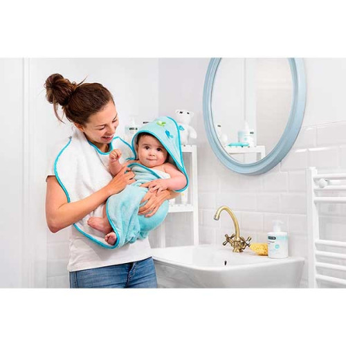 Capa de Baño “Babyhug” azul. Suavinex