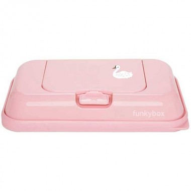 Caja Dispensadora de Toallitas Viaje Corazones Rosa. Funkybox