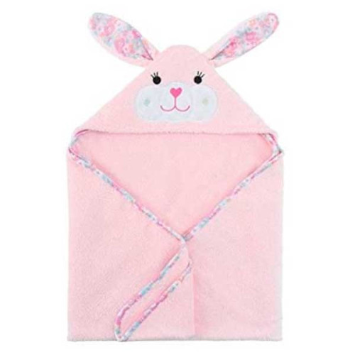 Toalla para Bebé Conejito Rosa.  Zoocchini
