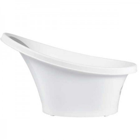 Bañera Blanca Respaldo Gris.  Shnuggle