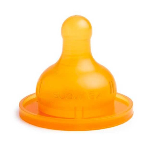 Tetina Redonda Flujo lento latex  2 unds. Suavinex