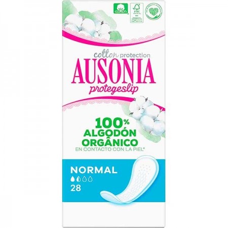 Protegeslip organic normal 28 und. Ausonia