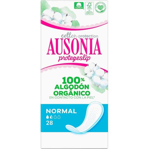 Protegeslip organic normal 28 und. Ausonia