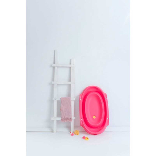 Bañera Plegable Compacta Rosa. Olmitos