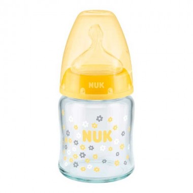 Biberon First Choice Latex Cristal 150 ml ( 0-6 ) meses  Nuk