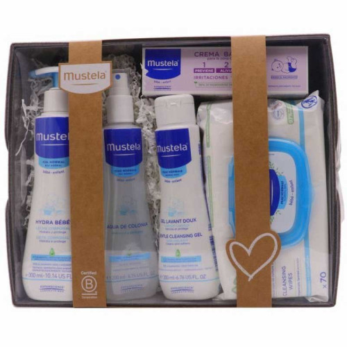 Canastilla Bebé Mustela Rosa (5 productos)