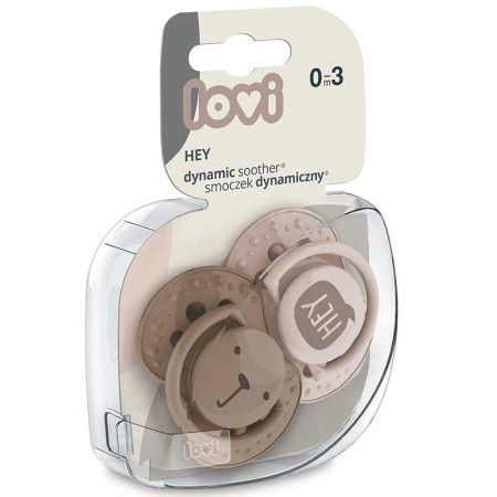 Chupetes dinámicos Hey (0-3)meses , 2 uds. Lovi