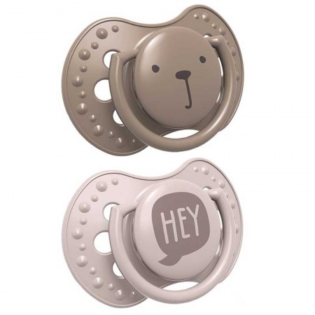 Chupetes dinámicos Hey (6-18)meses. 2 uds. Lovi