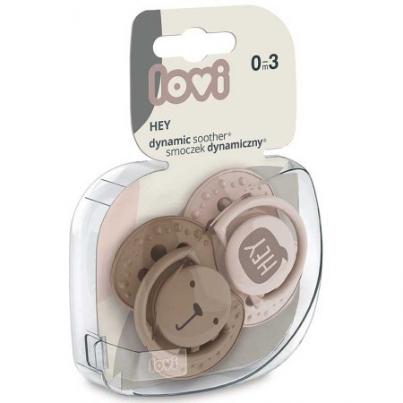 Chupetes dinámicos Hey (6-18)meses. 2 uds. Lovi