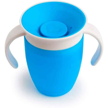 Taza Antigoteo Miracle 360 con Asas Munchkin 200 ml | Vaso de Aprendizaje para Bebé Sin Derrames