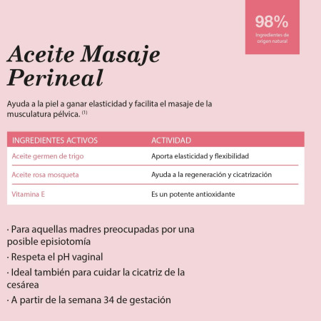Aceite de masaje perineal 30 ml. Suavinex