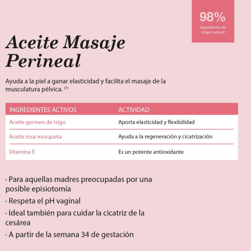 Aceite de masaje perineal 30 ml. Suavinex