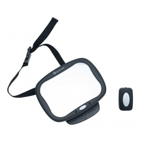 Espejo Retrovisor Infantil LED Olmitos con Control Remoto | Vigilancia Bebé Coche 360º