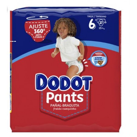 Dodot Pants - Pañales, Talla 6 (+15 kg) 28 unidades