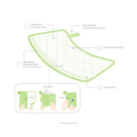 Cambiador plegable "Rayas de Savanna ". Bambino Mio