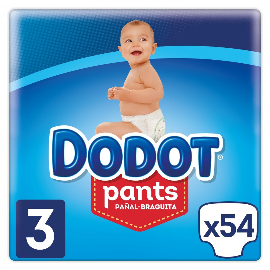 Dodot Pants Blue Pañales T6 (+15 kg) 54 uds