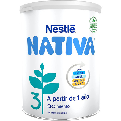 Leche Crecimiento NATIVA 3, Nestlé 800g