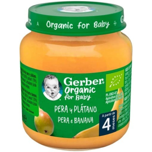 Gerber Organic Calabaza y Boniato 125g. Nestlé