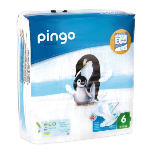 Pañales Ecológicos Pingo Talla 6 XL 32 Uds.
