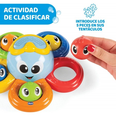 Juguete de baño Billy el Pulpo. Chicco (6-36m)