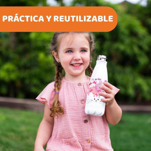 Botella Termo de acero inoxidable 350 ml. Chicco