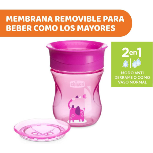 Vaso Perfect 360 antiderrames. Chicco
