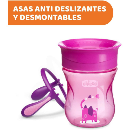 Vaso Perfect 360 antiderrames. Chicco