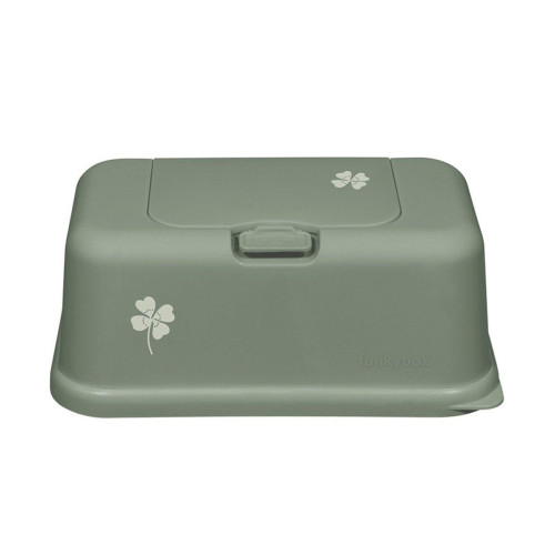 Caja dispensadora de toallitas hojas menta. Funkybox