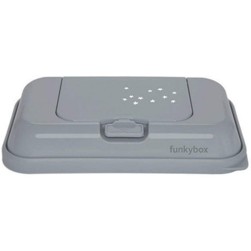 Caja Dispensadora de Toallitas Viaje Gris.  Funkybox