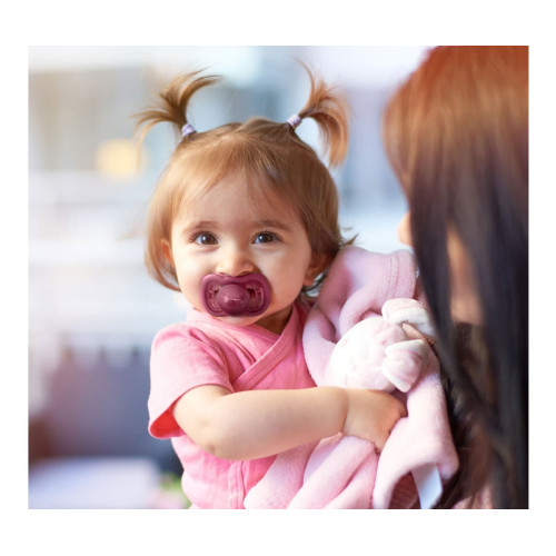 Chupete silicona extrafina merlot granate. Herobility