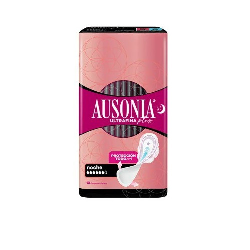 Compresas Extrafina plus noche 10 Uds. Ausonia