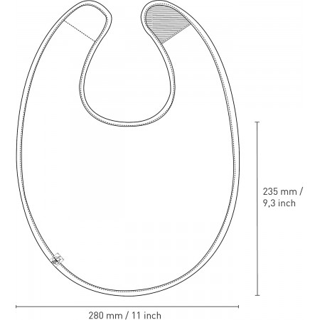 Babero Waterproof Medium Bib (6-24)m. Lässig