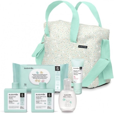 Bolso Cosmética Bebé Suavinex – Set Completo Higiene y Cuidado