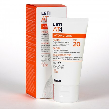 Leti AT4 Crema facial SPF20. Atopic Skin