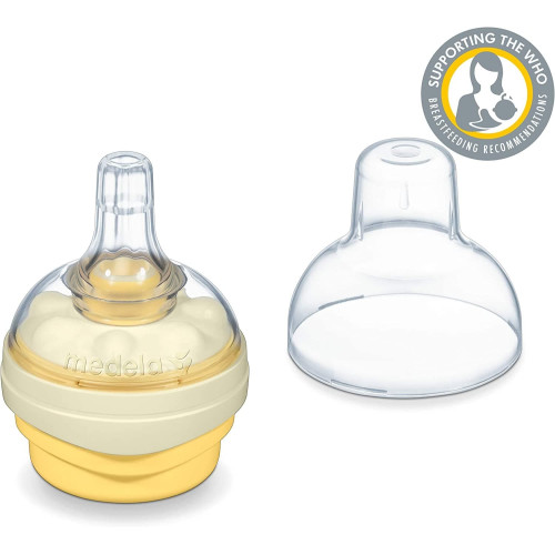 Biberón para leche materna tetina con calma. Medela