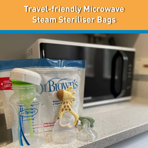 Bolsas Para Esterilización en Microondas 5 uds, Dr.Brown´s