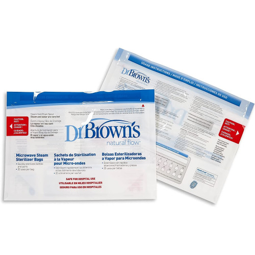 Bolsas Para Esterilización en Microondas 5 uds, Dr.Brown´s