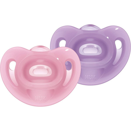 Chupetes SENSITIVE Soft Silicone T1 0-6m (2ud) NUK