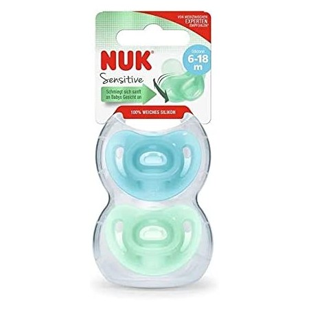 Chupetes SENSITIVE Soft Silicone T2 6-18m (2ud)...