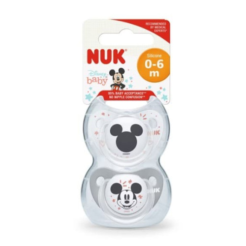 Chupetes Trendline Silicona Mickey (2 Ud). Nuk