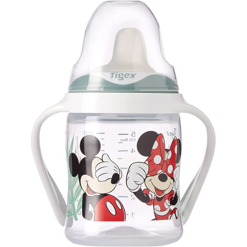 Vaso de aprendizaje Mickey/Minnie silicona 150ml. Tigex
